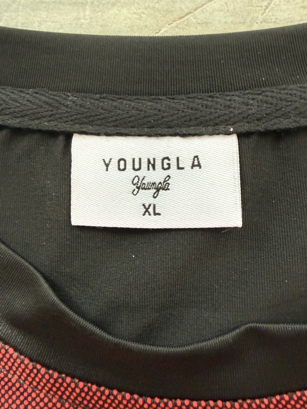 YoungLA Warrior Compression Tee Black & Red - Picture 4 of 4